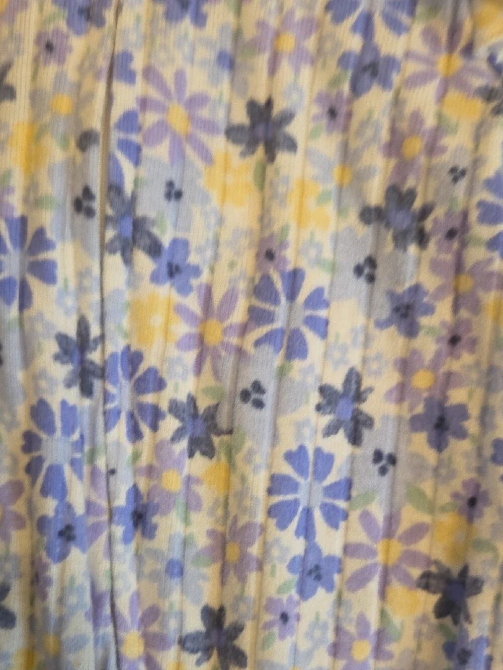 Carter's Blue & Yellow Floral Footed One-Piece